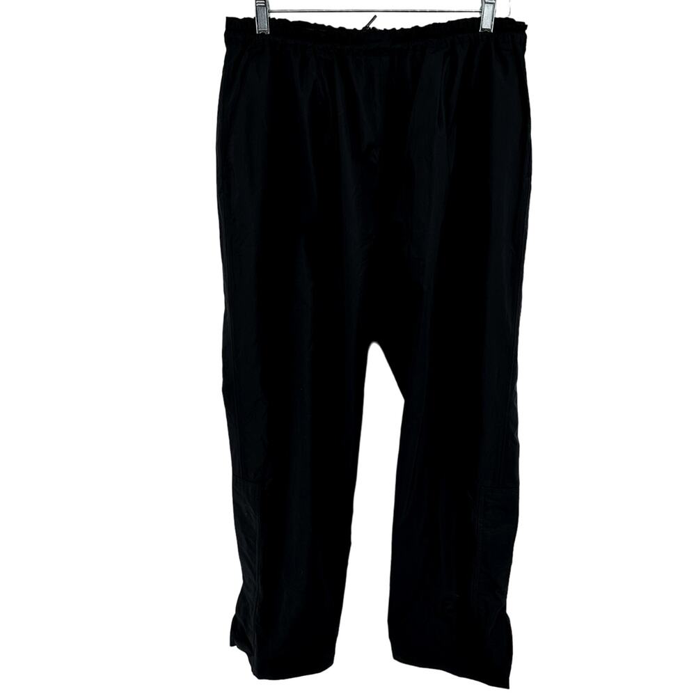 FootJoy Dry Joys Pants Golf Rain Straight Leg Relaxed Fit Hook Loop Black M